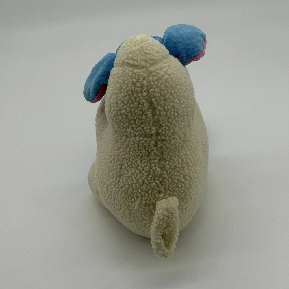 Vintage Funny Friends Jennifer Mazur Lamb Sheep Plush Blue White Soft Sculpture